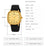 SKMEI 2586 Retro Wristwatch Analog Display Quartz Watch with Genuine Cow Leather Strap - Black Case+Black Strap - 5