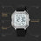 SKMEI 2559 Date Display Electronic Watch with EL Backlight Stainless Steel Strap Digital Wristwatch - Black Case - 4