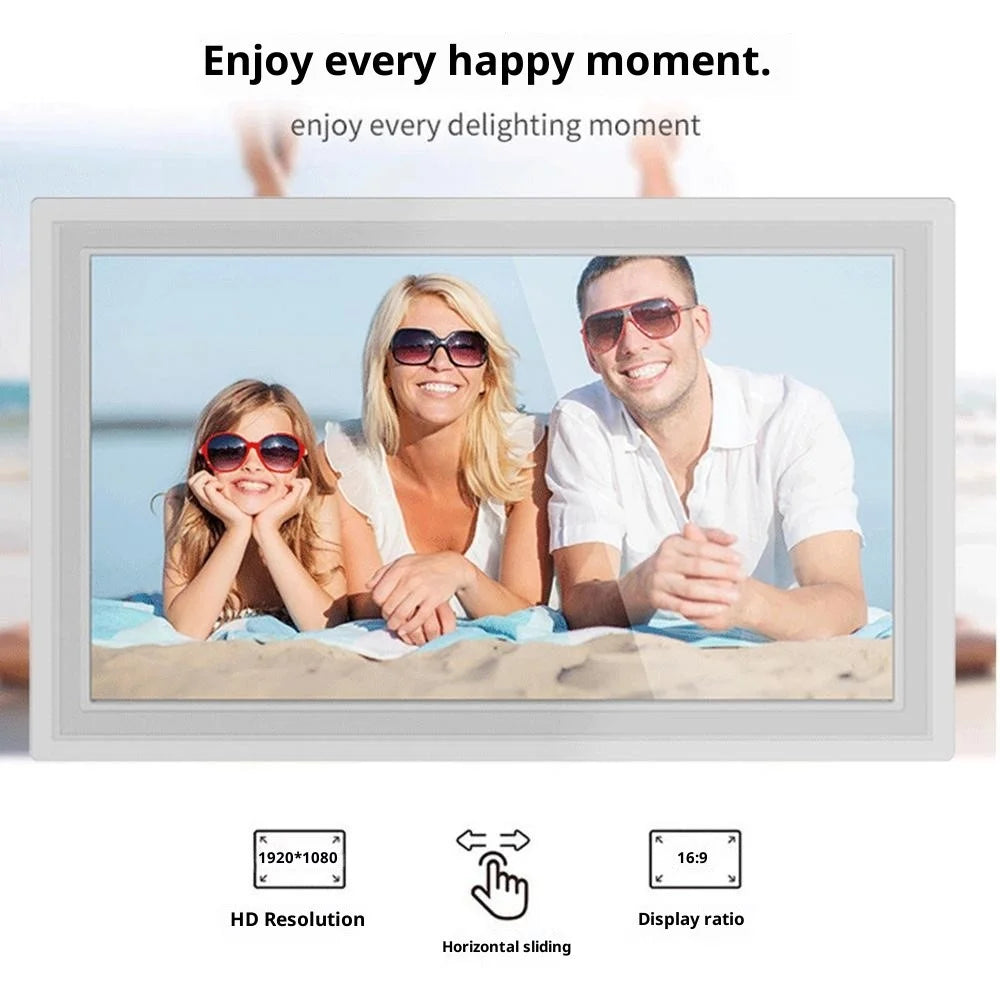 10.1 Inch Digital Photo Frame WiFi Touch Smart Cloud Frame Support Photo Transfer via APP, Auto Rotation - EU Plug - 7