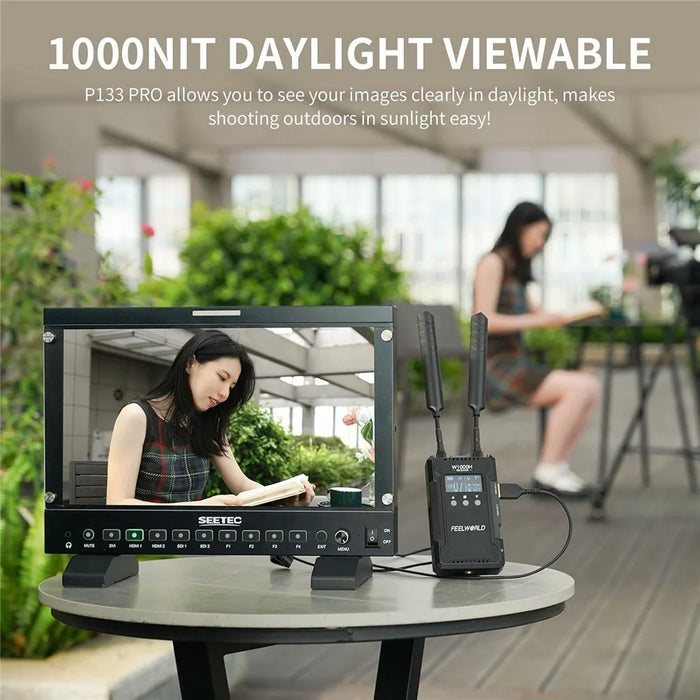 SEETEC P133 PRO 13.3 Inch 1000nits High Brightness Director Monitor 4K 60Hz HD HDR Waveform - US Plug - 6