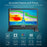 SEETEC 156-9HSD 15.6 inch 4K IPS Screen Quad Multiviewer Monitor 170° Viewing Angle HD Video Display 3 Color Tally Lights - US Plug - 3