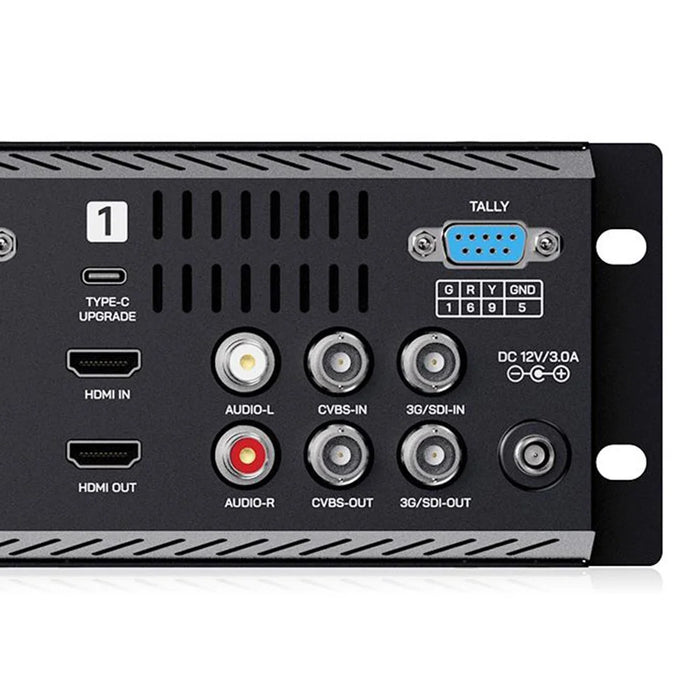 FEELWORLD Q41 4.5 inch 2RU Rack-Mount Broadcast Display 3G-SDI  /  4K HD  /  AV Quad-Screen Broadcast Multi-Viewer - US Plug - 6