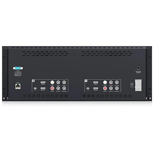 FEELWORLD D101 PLUS Dual 10.1 Inch 4RU Rack Mount Monitor 4K HD SDI 1920x1200 IPS Screen Professional Display - US Plug - 2