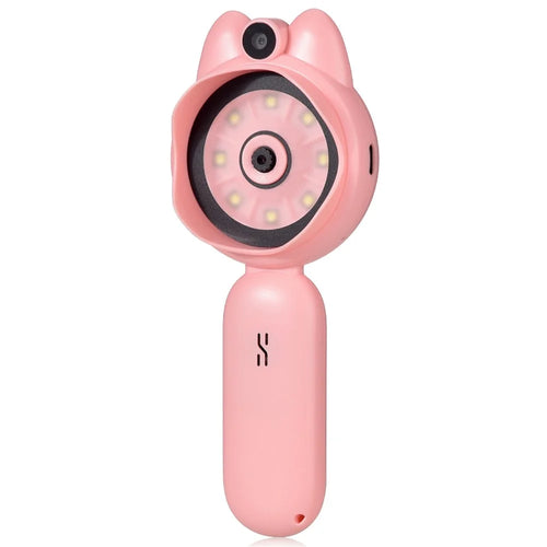 XM020A Digital Microscope for Kids 2.0 Inch IPS Color Screen Magnifier 4X Zoom LED Illumination STEM Learning Tool - Pink - 1