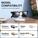 Charging Stand AR Smart Glasses For Ray-Ban Meta Wayfarer  /  Skyler /  Headliner  /  Oakley HSTN USB-C Docking Station for Desktop - White - 6