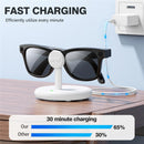Charging Stand AR Smart Glasses For Ray-Ban Meta Wayfarer  /  Skyler /  Headliner  /  Oakley HSTN USB-C Docking Station for Desktop - White - 7