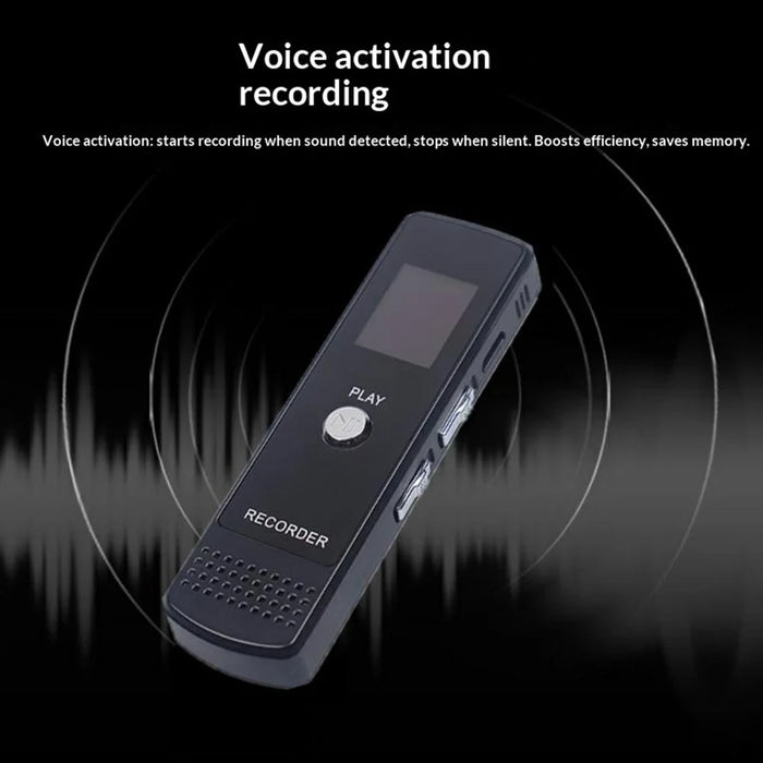 N36 8GB Digital Voice Recorder with A-B Repeat One-Click Recording Pen HD Noise Reduction - Black - 5
