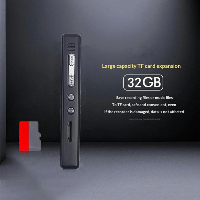 N36 8GB Digital Voice Recorder with A-B Repeat One-Click Recording Pen HD Noise Reduction - Black - 6