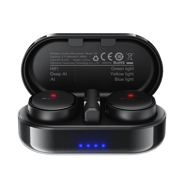 ACEFAST R3 Wireless Lavalier Microphone Omnidirectional Low Latency Noise Reduction Mic - 1