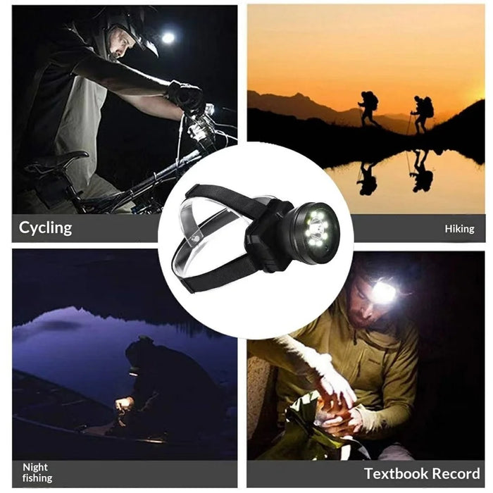 901 IPX5 Waterproof Headlamp for Night Fishing Outdoor Adventure Wearable Flashlight with Camera - 7