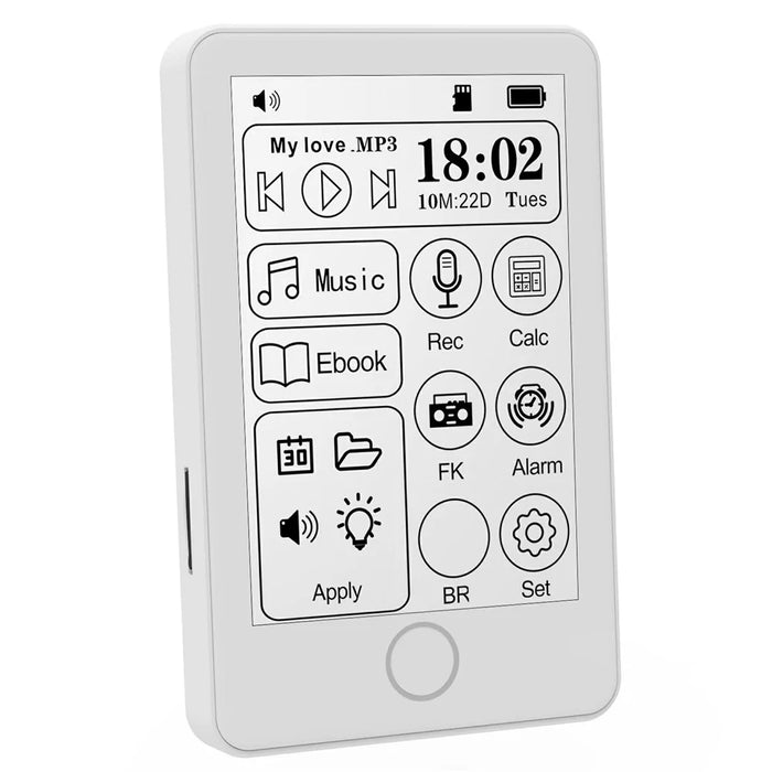 2.7 inch Hi-Fi Sound E-Ink MP3 Player Digital Paper Display MP4 Novel Reader Eye-Care E-Book Reader - 1