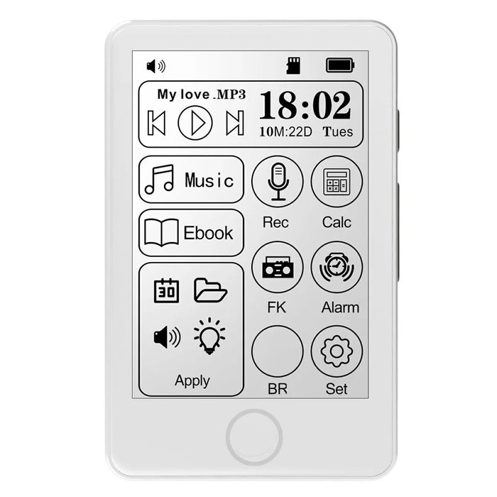2.7 inch Hi-Fi Sound E-Ink MP3 Player Digital Paper Display MP4 Novel Reader Eye-Care E-Book Reader - 4