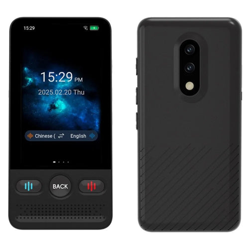 T13 2.8 inch 138 Languages Smart Translator WIFI Photo Recording Voice Translator with Offline Translation 1GB RAM 8GB Storage and ChatGPT - Black - 1
