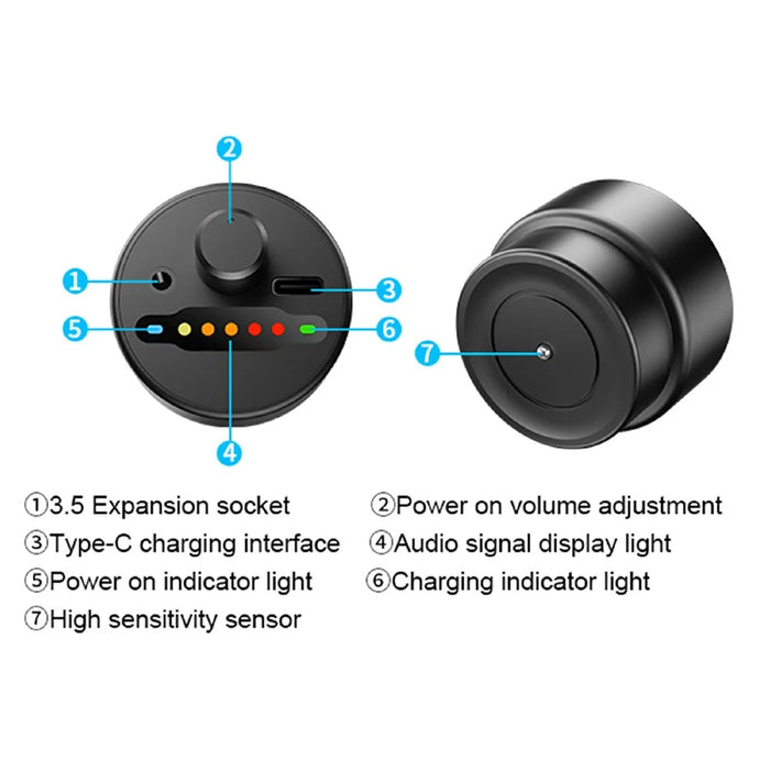 F03 High Precision Pipe Leak Detector Sound Amplification Water Pipe Leakage Tester with High Sensitivity Sensor - 6