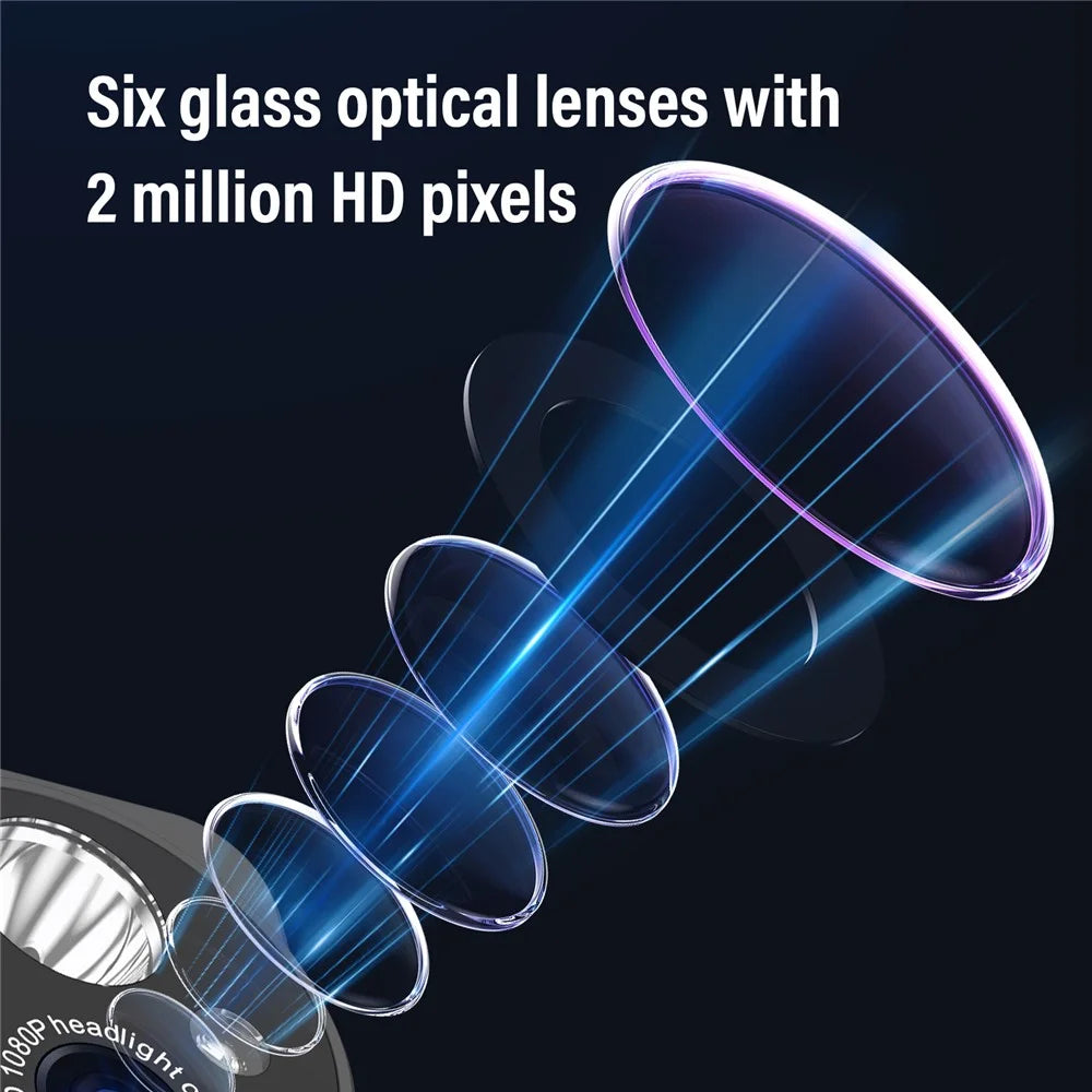 D8 Head-Mounted Light with 1080P Video Recording Gesture Sensing Bright Energy-Saving Headlamp Camera - 4
