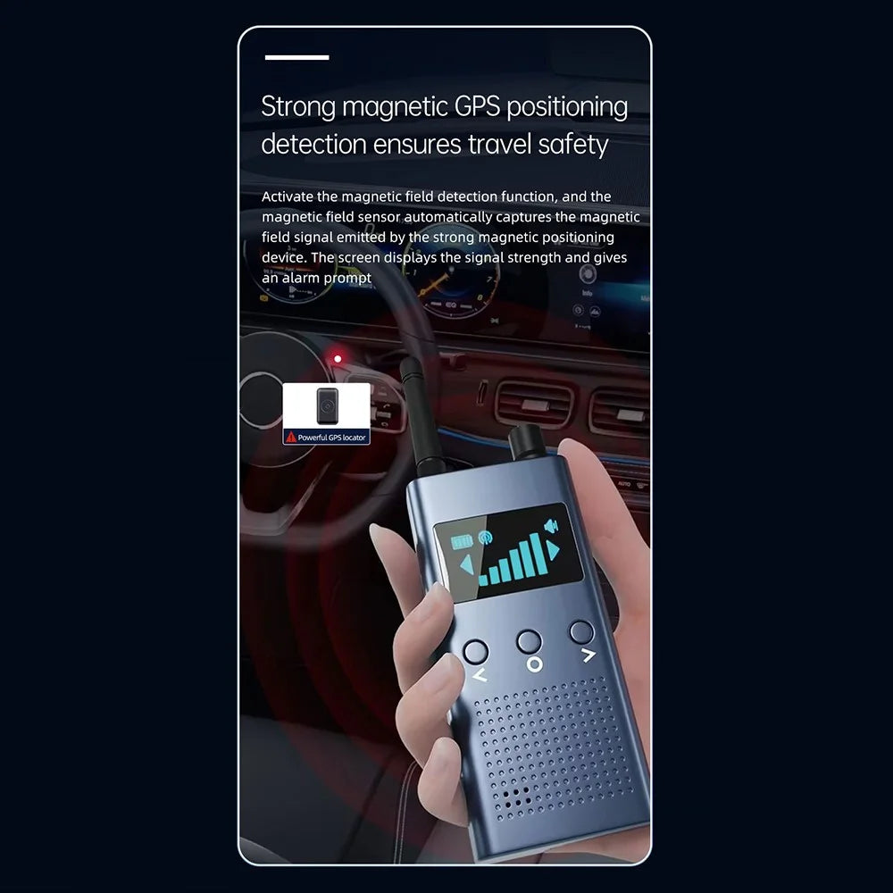 T19 Multi-Functional Wireless WiFi Camera Detector Home Mini Display Detector with IR Spectrum GPS Detection - 7