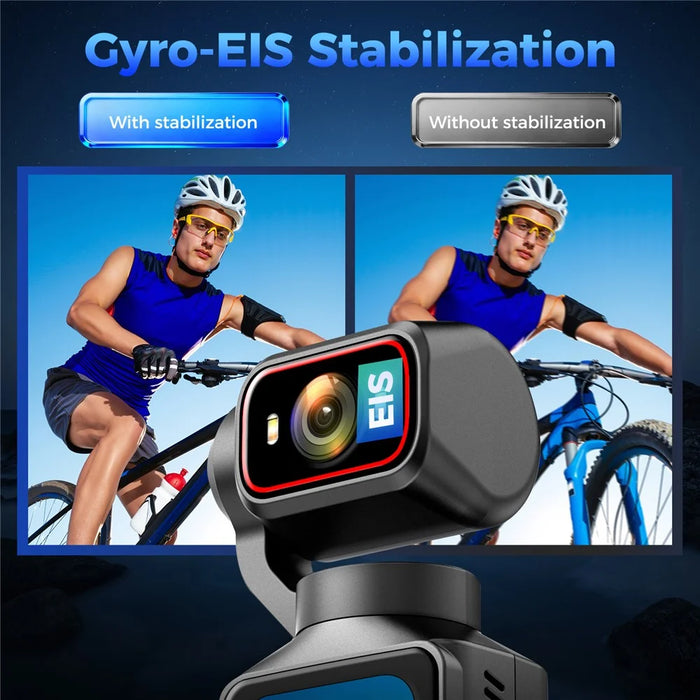 L19 4K Action Camera Anti-Shake VLOG Pocket Camera with 1.69 inch Touch Screen and Wi-Fi Connectivity for Cycling - 4