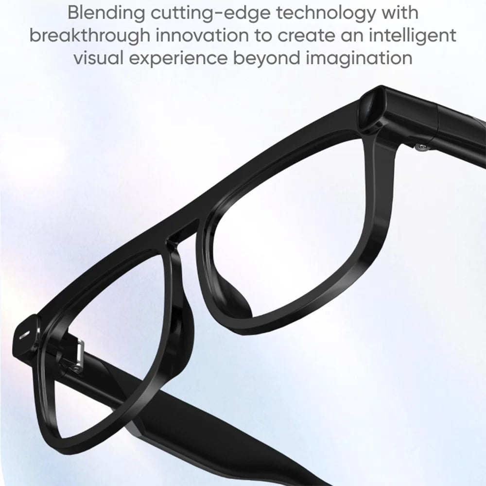 G01 AI Smart Camera Glasses 4K Video Recording  /  Photo Capture  /  Translation  /  Voice Recording  /  Image Recognition - Matte Black - 2