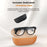 M02ULTRA IP54 Waterproof 8MP AI Smart Glasses with Charging Case 4K Shooting Translation Glasses with Interchangeable Lenses - Black + Brown Charging Case - 3