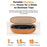 M02ULTRA IP54 Waterproof 8MP AI Smart Glasses with Charging Case 4K Shooting Translation Glasses with Interchangeable Lenses - Black + Brown Charging Case - 5