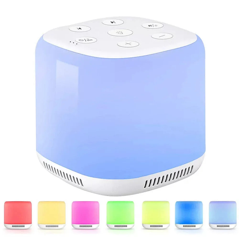 202 White Noise Sound Machine USB Rechargeable Night Light Sleep Aid with Timer for Bedroom Nursery Room - 1
