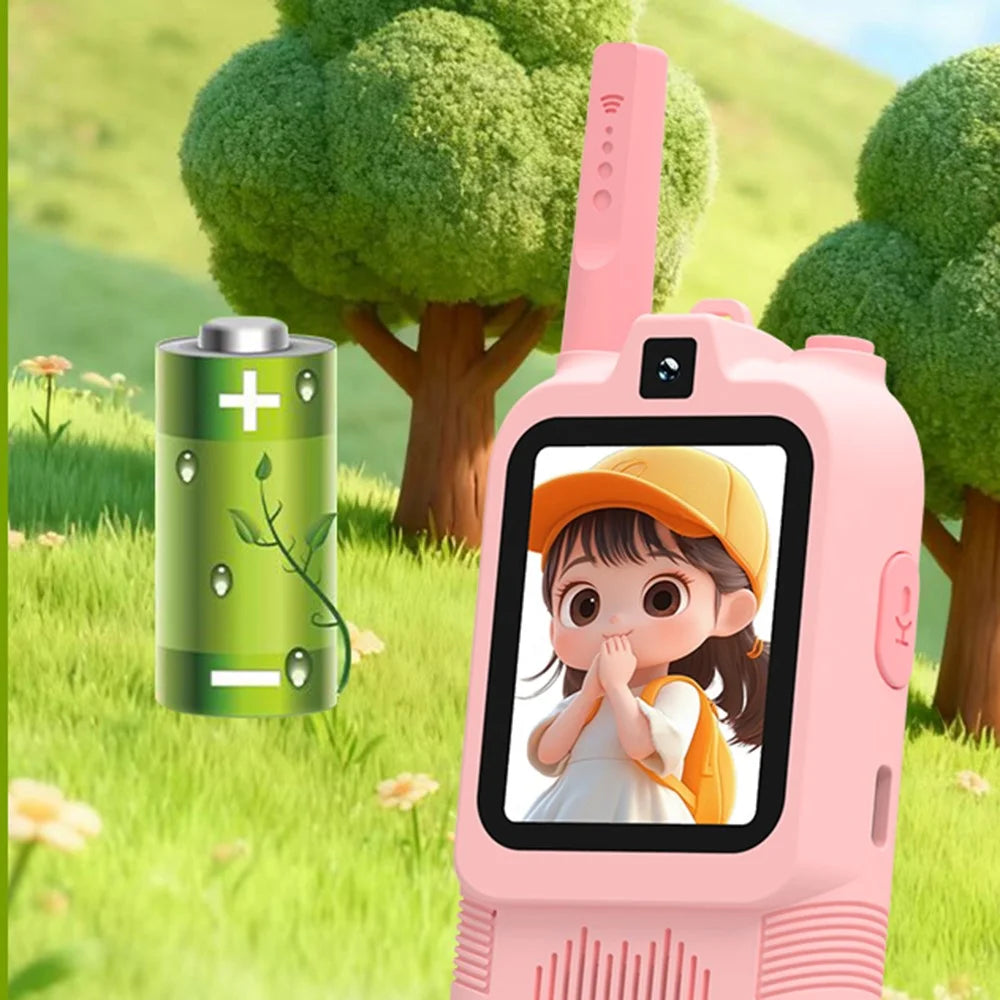 HK200 2.0 Inch Dual Camera Video Walkie Talkie Set for Kids Two-Way Radio Intercom with Photo Capture  /  Voice Chat - 3