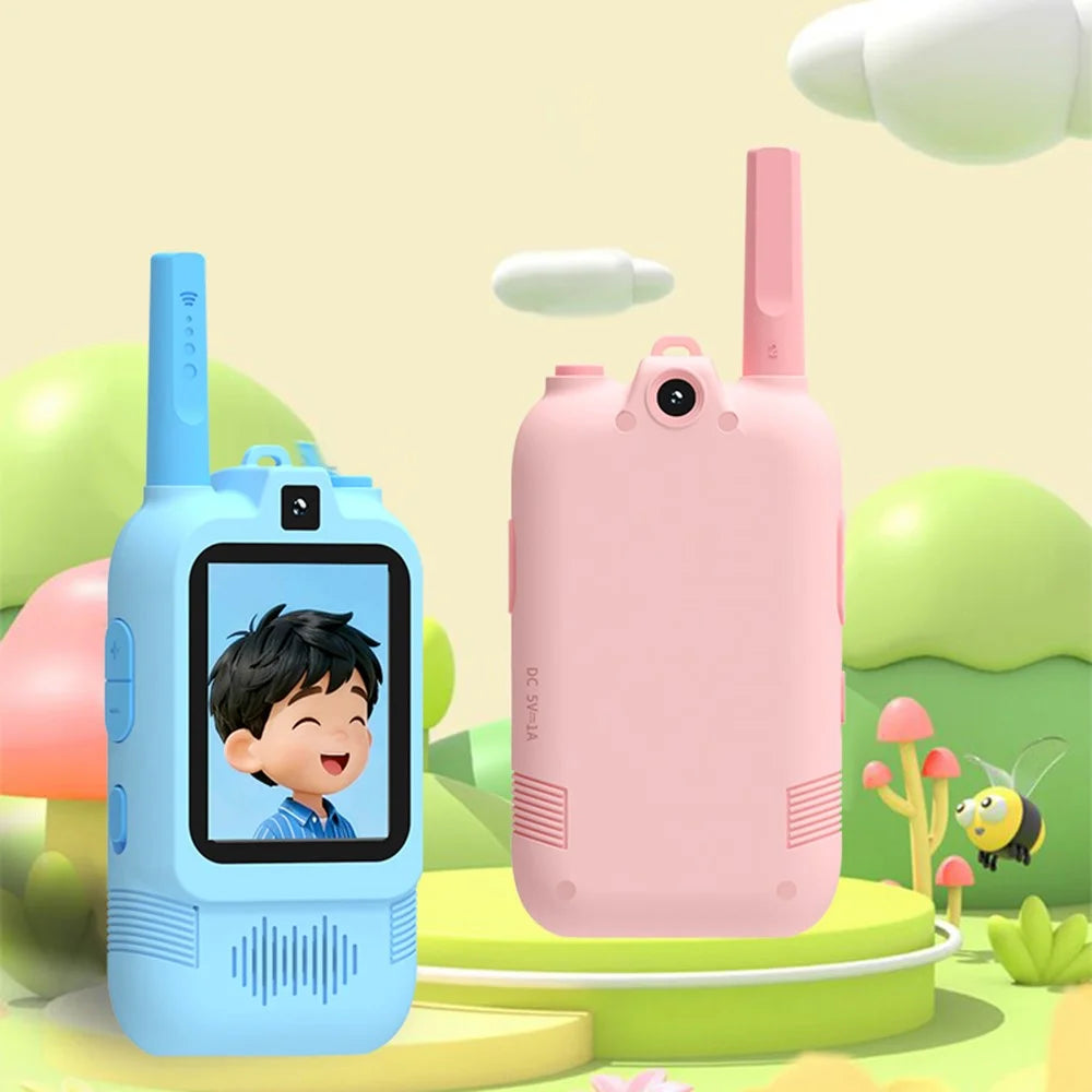 HK200 2.0 Inch Dual Camera Video Walkie Talkie Set for Kids Two-Way Radio Intercom with Photo Capture  /  Voice Chat - 4