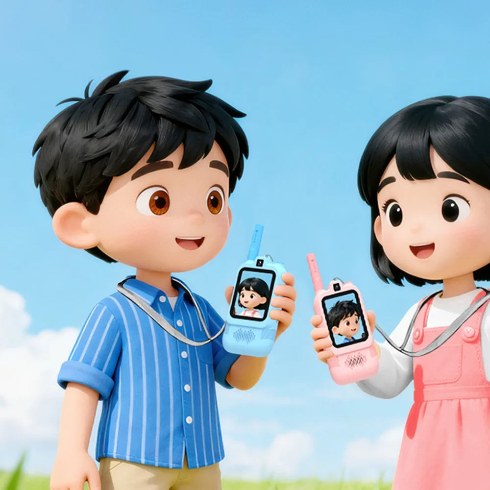 HK200 2.0 Inch Dual Camera Video Walkie Talkie Set for Kids Two-Way Radio Intercom with Photo Capture  /  Voice Chat - 7