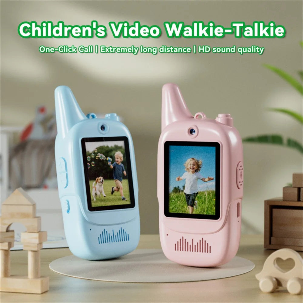 007 2.0 Inch Kids Video Walkie Talkies Set with Real-Time Video Chat  /  Auto Pairing for Outdoor Play - 6