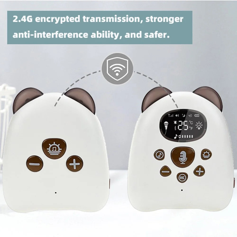 V50 Wireless Two-Way Audio Baby Monitor Voice Detection Alert Music Playback Monitoring Device - 5