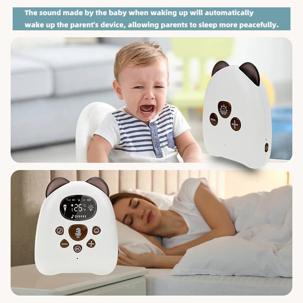 V50 Wireless Two-Way Audio Baby Monitor Voice Detection Alert Music Playback Monitoring Device - 7