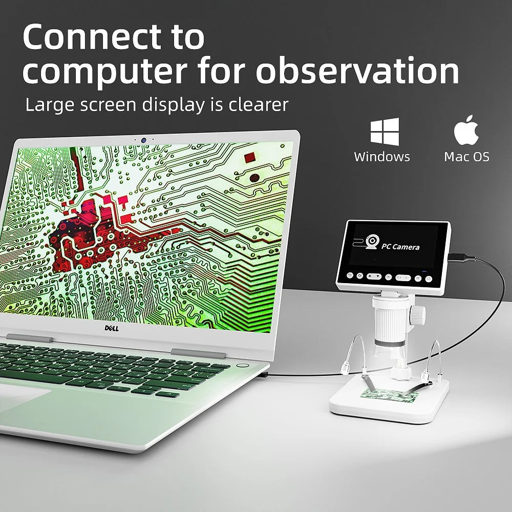 V16 1080P Digital Microscope Industrial Inspection Tool Circuit Board Magnifier Portable Handheld Microscope for Repair / Maintenance - 3