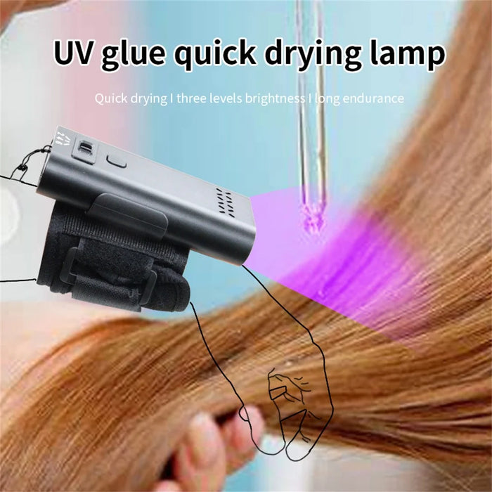 AL60 S3 UV Curing Lamp for Eyelash Extension / Nail Art / Hair Transplant 6W LED Light Portable Beauty Device - 3
