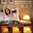 SH08A Wood Grain LED Night Light Alarm Clock Sunrise Colorful Ambient Lamp with White Noise Speaker / FM Radio - US Plug - 3