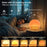 SH08A Wood Grain LED Night Light Alarm Clock Sunrise Colorful Ambient Lamp with White Noise Speaker / FM Radio - US Plug - 4