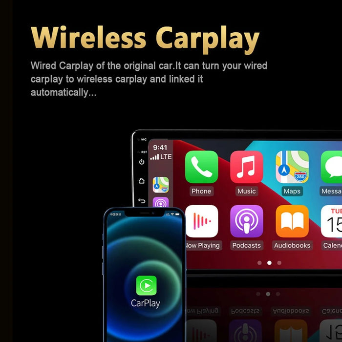 M65 Car Play AI Box Android 11 Wireless Car Play  /  Android Auto Smart Adapter 2GB+16GB - Black - 4