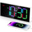 GS-G11 RGB Digital Clock LED Display Alarm Clock Adjustable Volume and Brightness Table Clock for Living Room Bedroom - White - 1