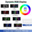 GS-G11 RGB Digital Clock LED Display Alarm Clock Adjustable Volume and Brightness Table Clock for Living Room Bedroom - White - 3