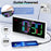 GS-G11 RGB Digital Clock LED Display Alarm Clock Adjustable Volume and Brightness Table Clock for Living Room Bedroom - White - 5