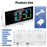 GS-G11 RGB Digital Clock LED Display Alarm Clock Adjustable Volume and Brightness Table Clock for Living Room Bedroom - White - 7