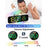 GS-G9 Dynamic RGB Large Display LED Digital Alarm Clock Calendar Desk Clock with Vibration Pad - White - 3