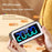 GS202-2 RGB Dynamic Color Display LED Digital Alarm Clock with Night Light Dual Brightness Control Desk Clock - Grey - 3