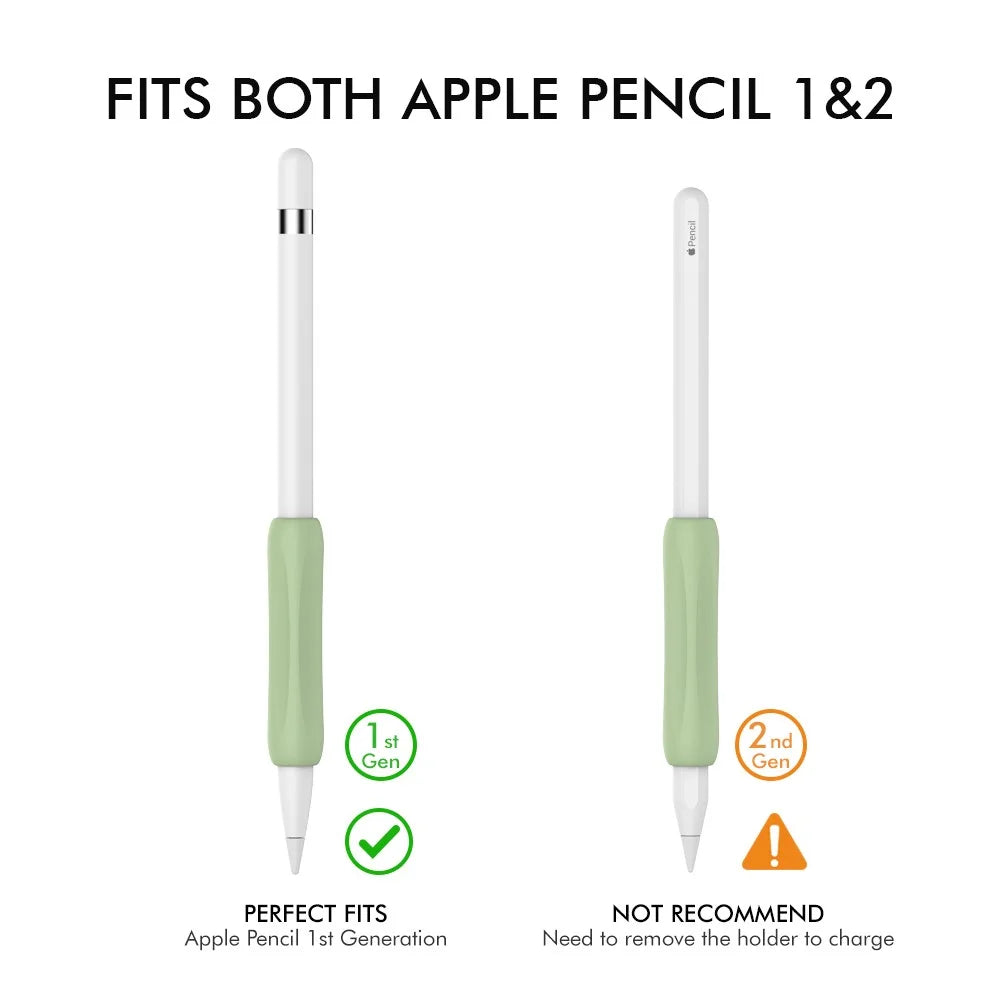 AHASTYLE PT113-1 Silicone Case for Apple Pencil (2nd Generation)  /  Pencil (1st Generation) Grip Sleeve Stylus Protective Cover - Green - 5