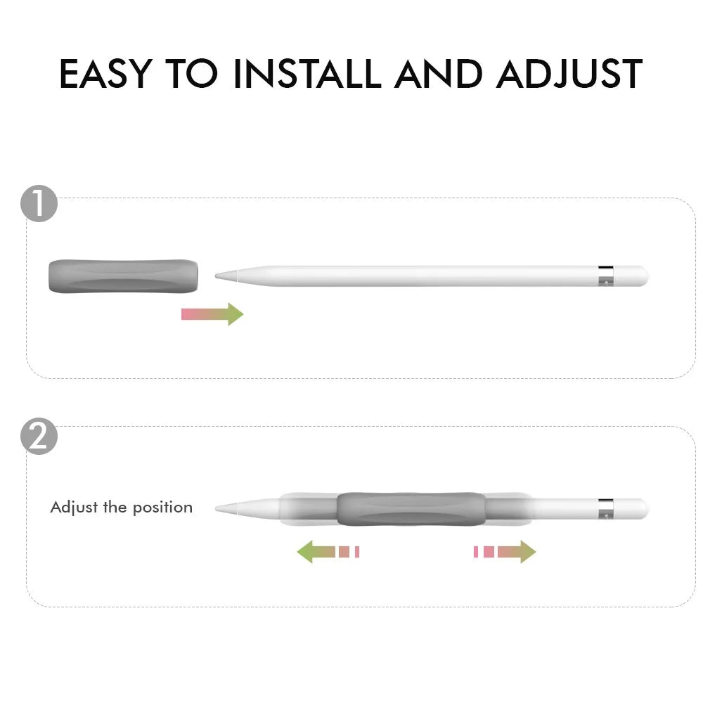 AHASTYLE PT113-1 Silicone Case for Apple Pencil (2nd Generation)  /  Pencil (1st Generation) Grip Sleeve Stylus Protective Cover - Green - 6