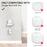 AHASTYLE DD03 For Google Nest WiFi Pro Holder Stand Space Saving Wall Mount Bracket - White - 2