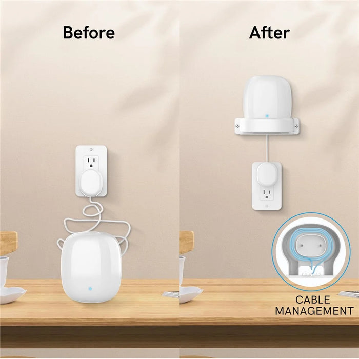 AHASTYLE DD03 For Google Nest WiFi Pro Holder Stand Space Saving Wall Mount Bracket - White - 4