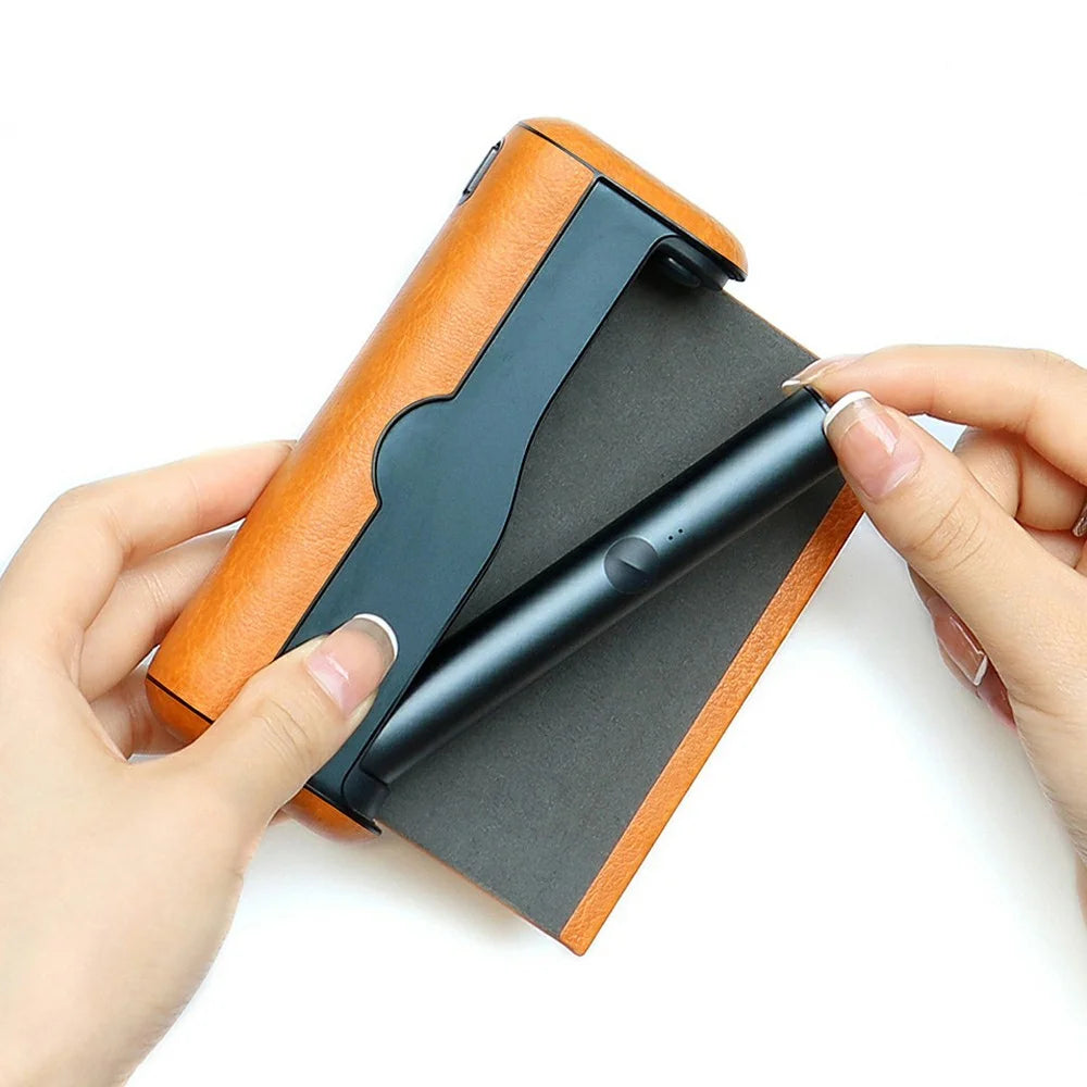 For IQOS ILUMA Prime  /  ILUMA I Prime Protective Case PU Leather PC Anti-Drop Cover - Black - 5