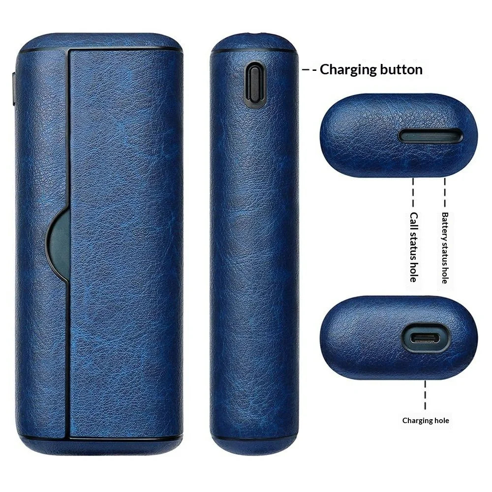 For IQOS ILUMA Prime  /  ILUMA I Prime Protective Case PU Leather PC Anti-Drop Cover - Black - 6
