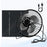 6 Inch Solar Powered Fan 360 Degree Rotatable Exhaust Fan with 8W Waterproof Solar Panel for Outdoor Camping - 1