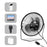 6 Inch Solar Powered Fan 360 Degree Rotatable Exhaust Fan with 8W Waterproof Solar Panel for Outdoor Camping - 2